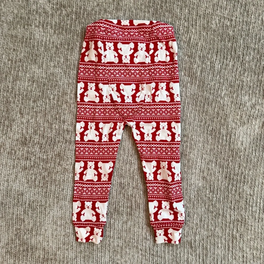 Baby Gap Red Polar Bear Fair Isle Pajama Set‎ 18–24 Months NWT